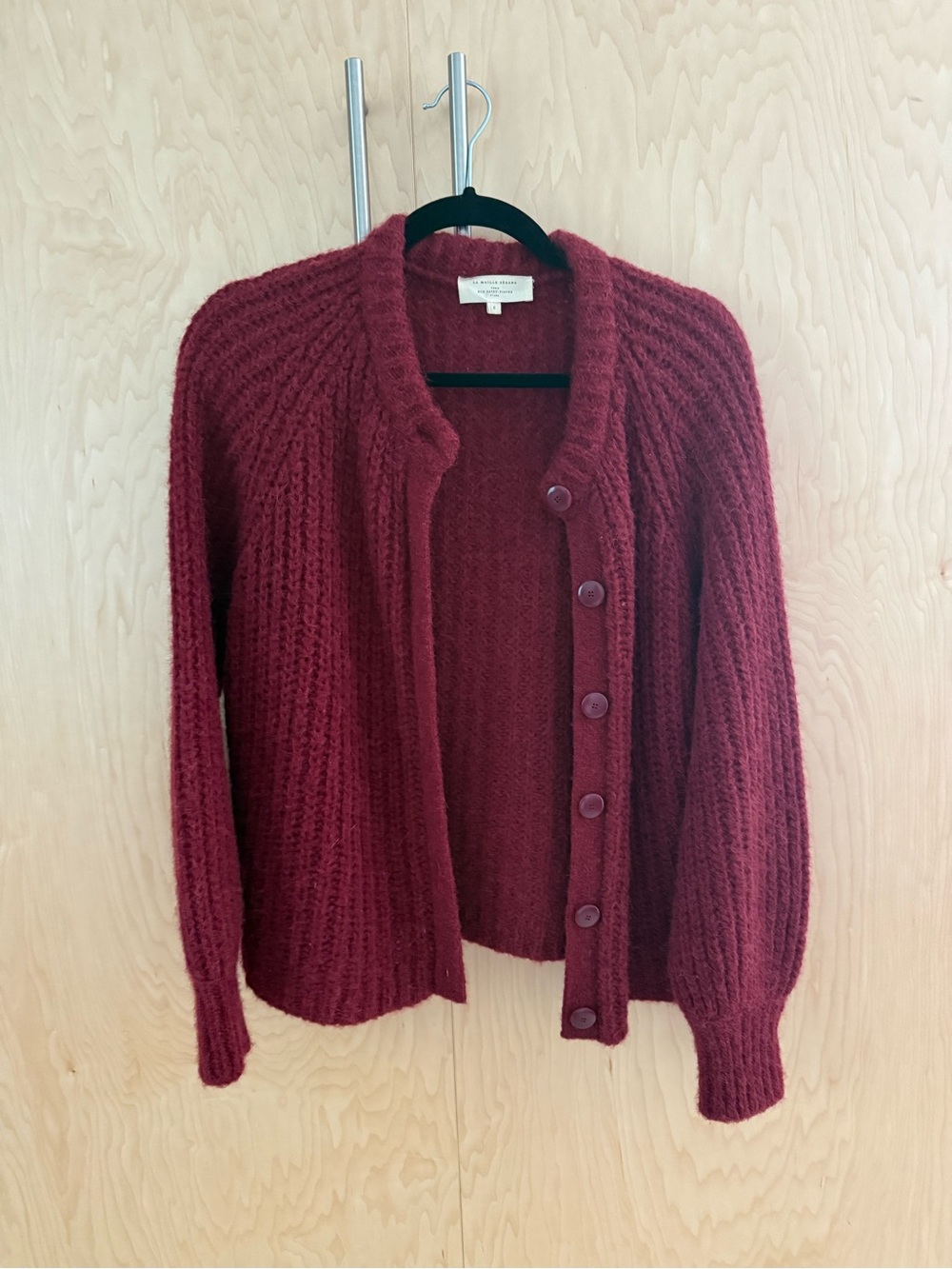 Sezane Emile Cardigan - Burgundy (S)